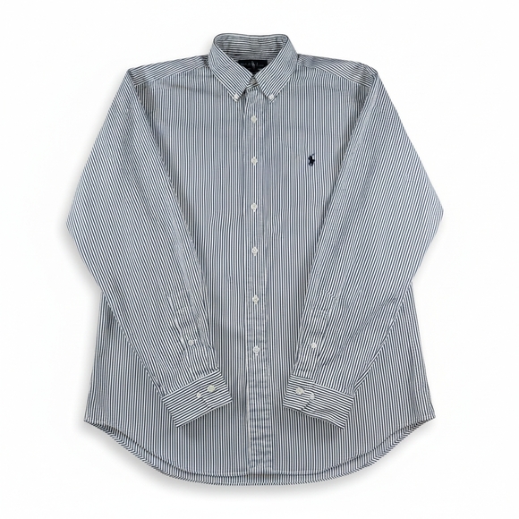 Polo Ralph Lauren Other - Polo Ralph Lauren Classic Fit Button Down Striped Shirt Blue/White 16.5 L Preppy